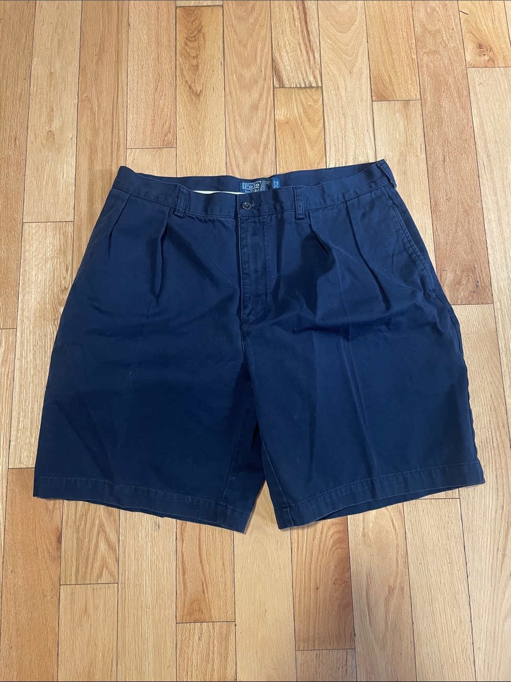 Polo by Ralph Lauren Navy Flat Front Men's Shorts